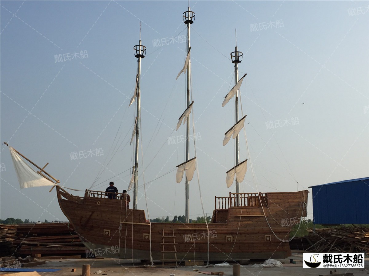 宜昌景观装饰海盗木船定制