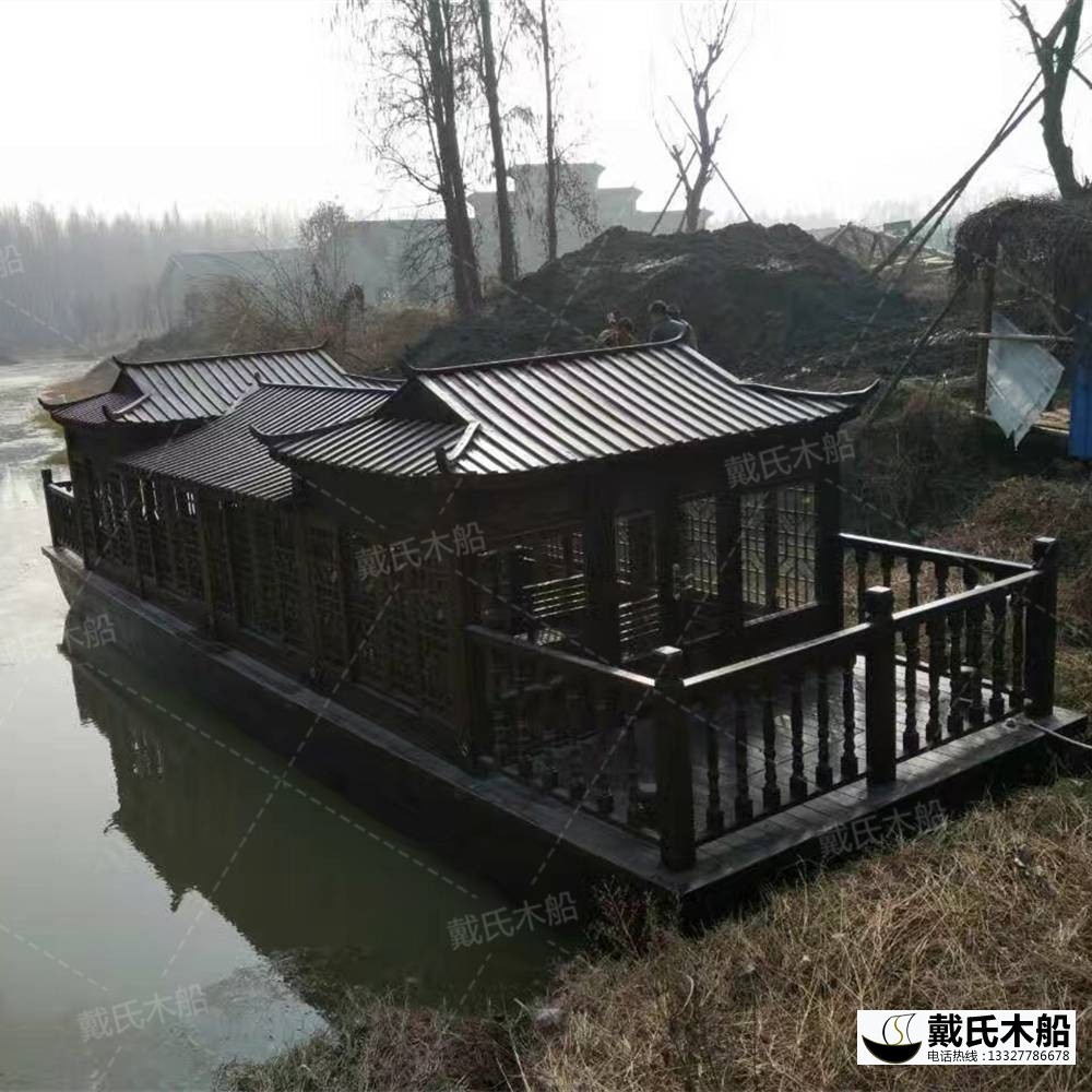 戴氏画舫船 定制加工水上画舫船 画舫船厂家电话