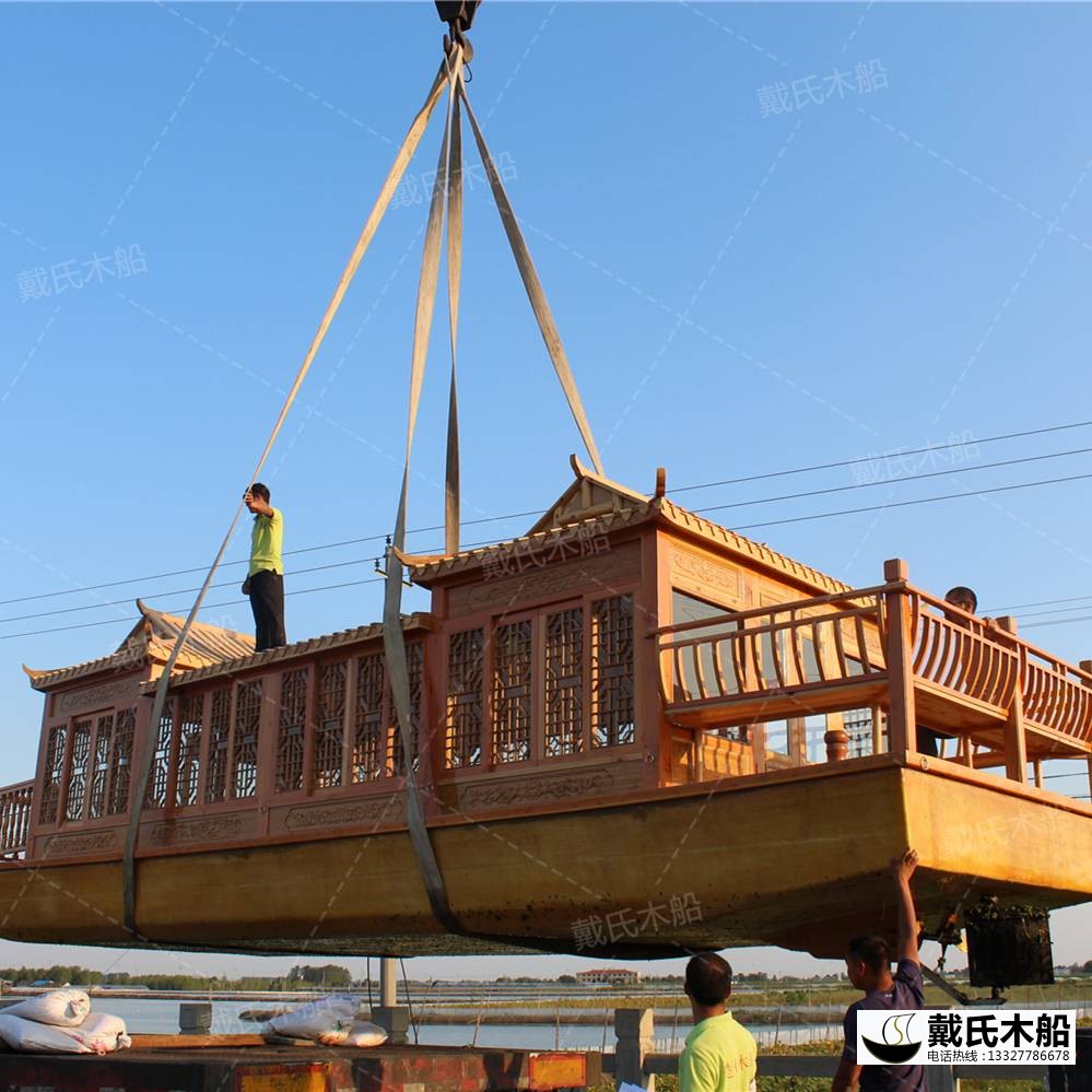 戴氏画舫船 定制加工水上画舫船 画舫船厂家电话