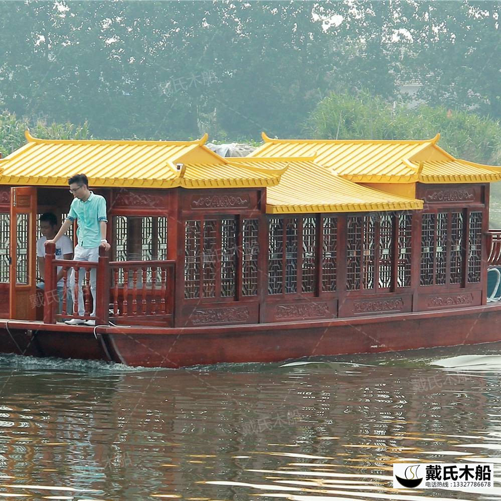 戴氏画舫船 定制加工水上画舫船 画舫船厂家电话