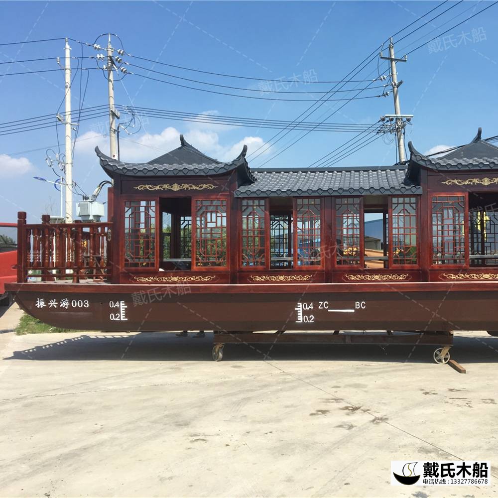 戴氏画舫船 定制加工影视道具画舫船 画舫船工厂店