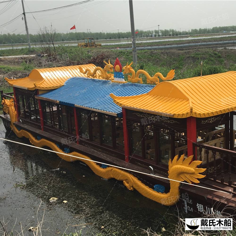 戴氏画舫船 定制加工影视道具画舫船 画舫船工厂店