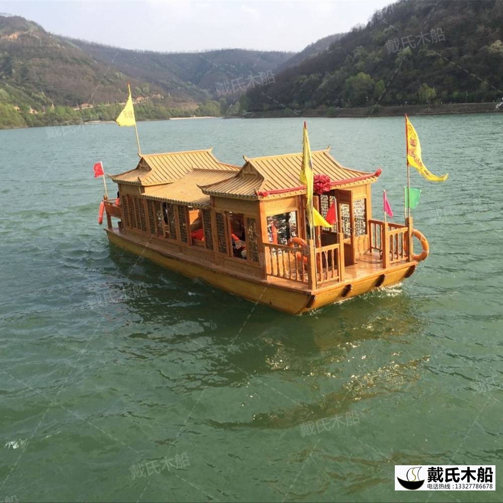 戴氏画舫船 定制加工影视道具画舫船 画舫船工厂店